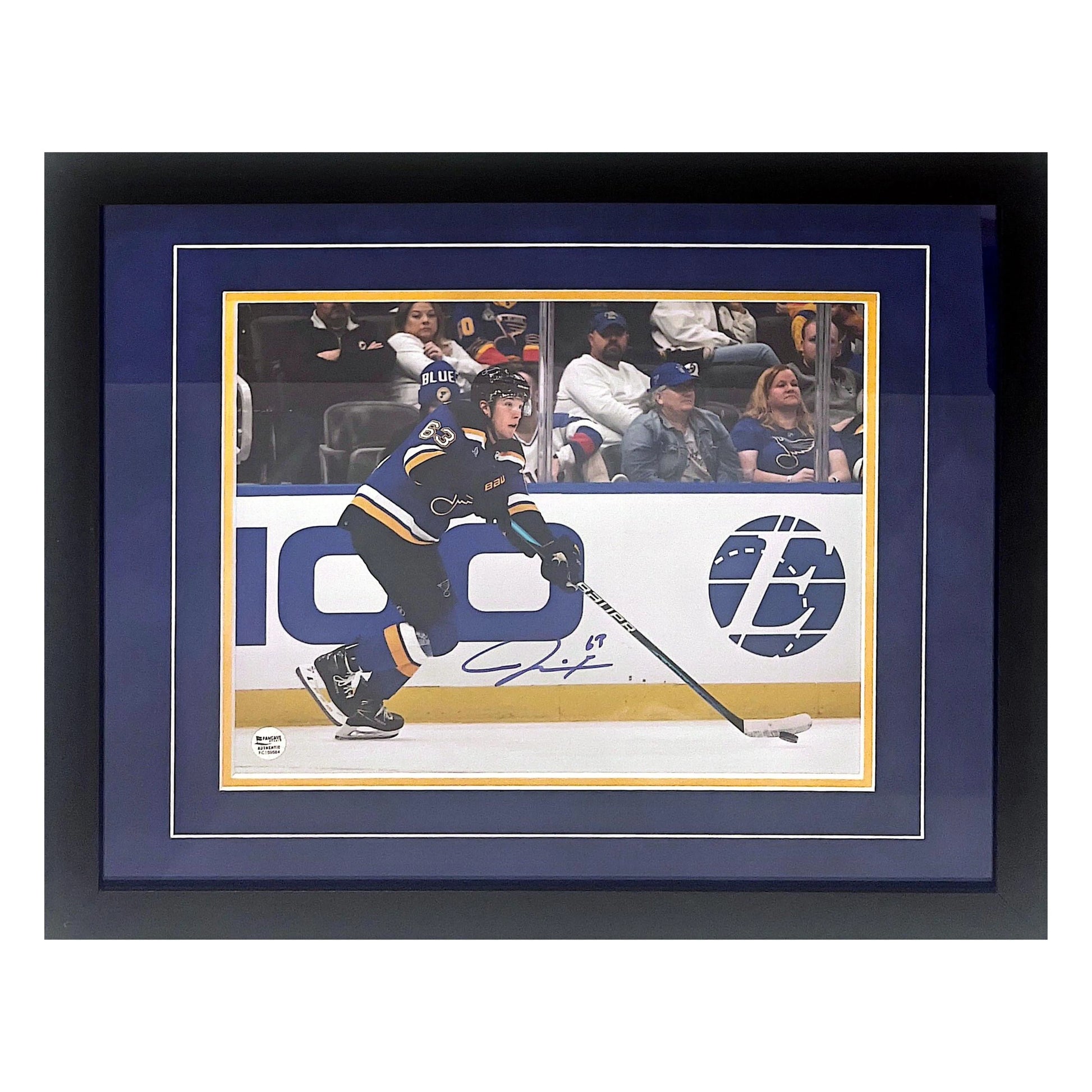 Jake Neighbours St Louis Blues Autographed Framed 11x14 Photo - JSA COA