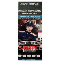 Jake Neighbours St Louis Blues Autographed Home Uniform 11x14 Photo - Fan Cave COA