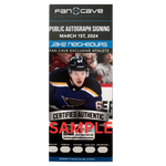 
Jake Neighbours St Louis Blues Autographed Skating Photo - Fan Cave COA