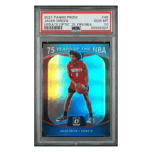 Jalen Green PSA 10 2021 Panini Prizm Update Optic 75 Years Of The NBA Card #46