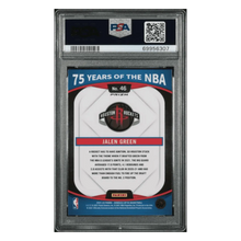 Jalen Green PSA 10 2021 Panini Prizm Update Optic 75 Years Of The NBA Card #46