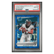 Jalen Hurts PSA 10 2020 Panini Donruss Optic Blue Scope Rated Rookie Card #164