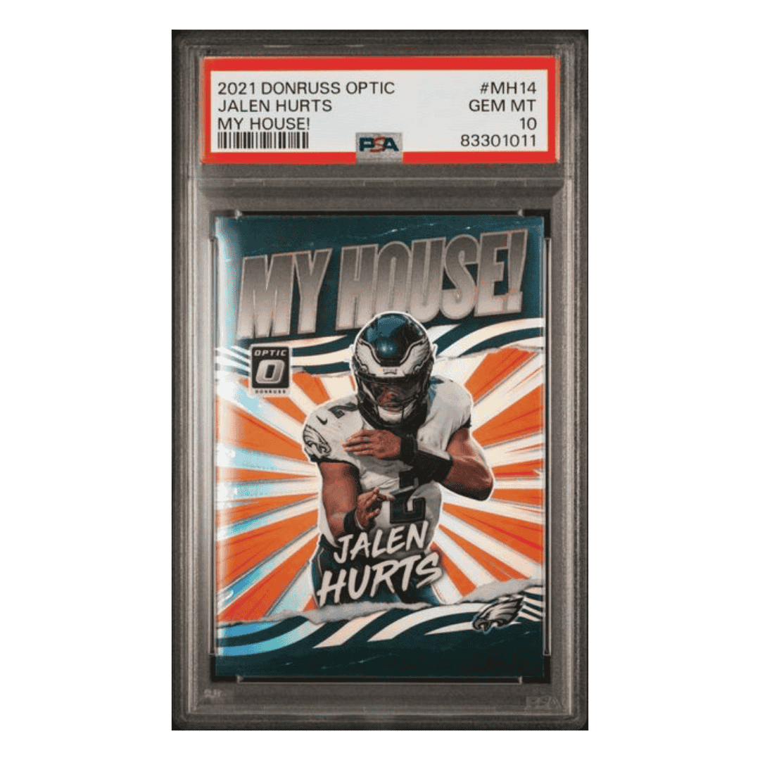 Jalen Hurts PSA 10 2021 Panini Donruss Optic My House! Card #MH14