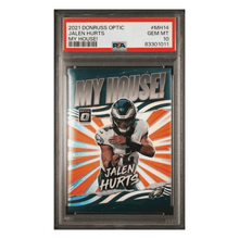 Jalen Hurts PSA 10 2021 Panini Donruss Optic My House! Card #MH14