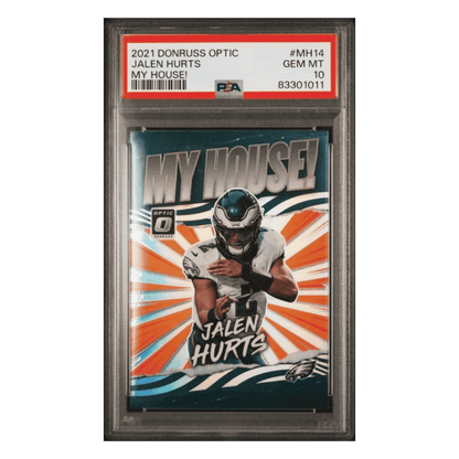 Jalen Hurts PSA 10 2021 Panini Donruss Optic My House! Card #MH14