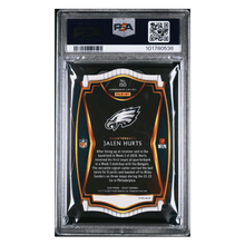 Jalen Hurts PSA 8 2020 Panini Select Die Cut Tri Color Prizm Rookie RC Card #150