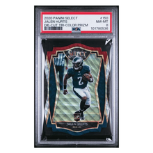 Jalen Hurts PSA 8 2020 Panini Select Die Cut Tri Color Prizm Rookie RC Card #150