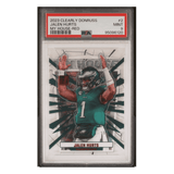 Jalen Hurts PSA 9 2023 Panini Clearly Donruss My House Red #d /100 Card #2