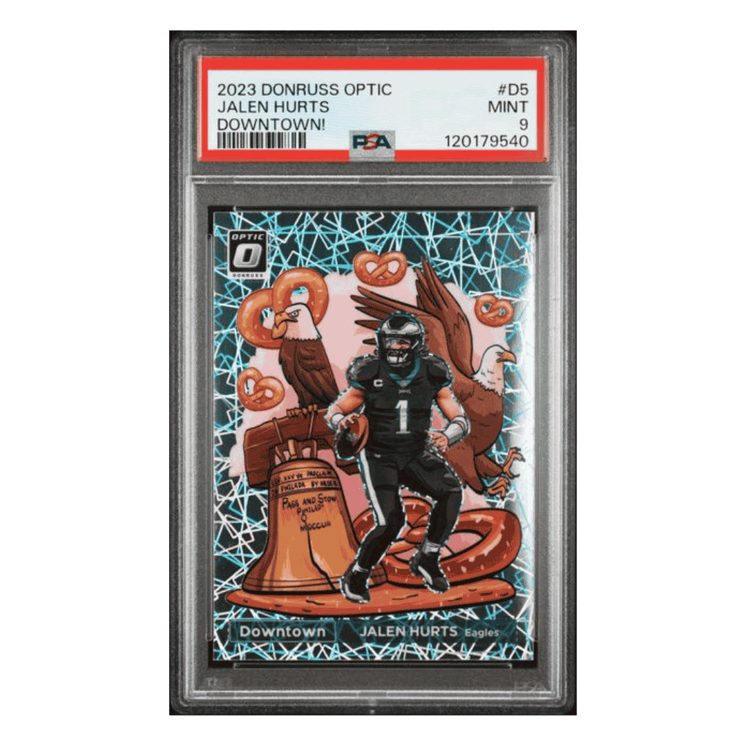 Jalen Hurts PSA 9 2023 Panini Donruss Optic Downtown! Card #D5