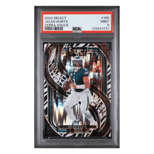 Jalen Hurts PSA 9 2024 Panini Select Zebra Shock Case Hit Card #165