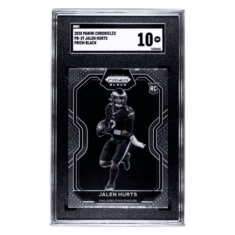 Jalen Hurts SGC 10 2020 Panini Chronicles Prizm Black Red Rookie RC Card #PB-19