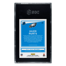 Jalen Hurts SGC 9.5 2020 Panini Donruss Optic Variation Rated Rookie Card #314