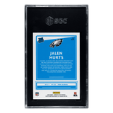 Jalen Hurts SGC 9.5 2020 Panini Donruss Optic Variation Rated Rookie Card #314