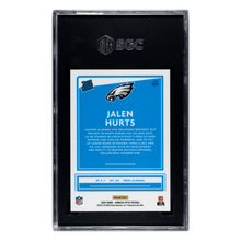 Jalen Hurts SGC 9.5 2020 Panini Donruss Optic Variation Rated Rookie Card #314