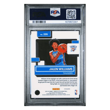 Jalen Williams PSA 9 2022 Panini Donruss Optic Rated Red Wave Rookie Card #235