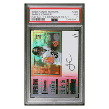 James Conner PSA 7 2020 Panini Honors Recollection Collection Autographs #1/1 Card #360
