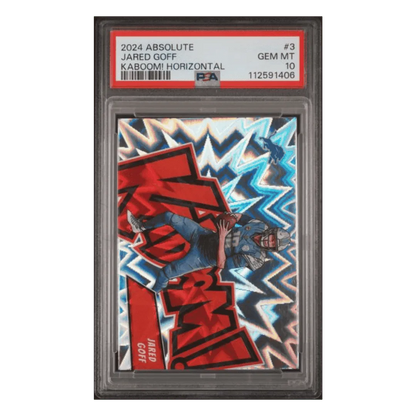 Jared Goff PSA 10 2024 Panini Absolute Kaboom! Horizontal Card #3