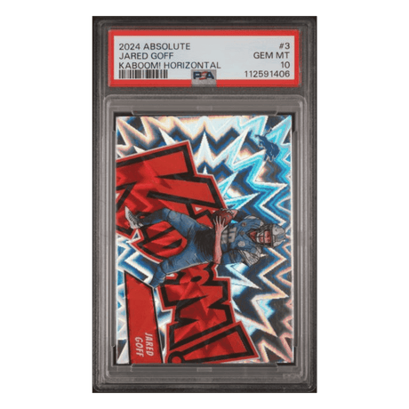Jared Goff PSA 10 2024 Panini Absolute Kaboom! Horizontal Card #3
