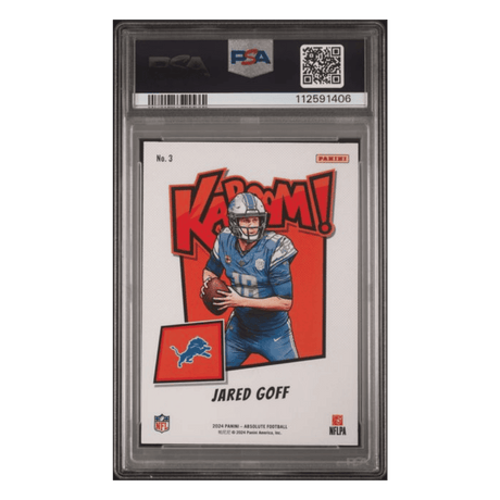 Jared Goff PSA 10 2024 Panini Absolute Kaboom! Horizontal Card #3