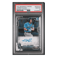 Jarred Kelenic PSA 10 2021 Topps Bowman Chrome Rookie Autographs Card #BCRAJK
