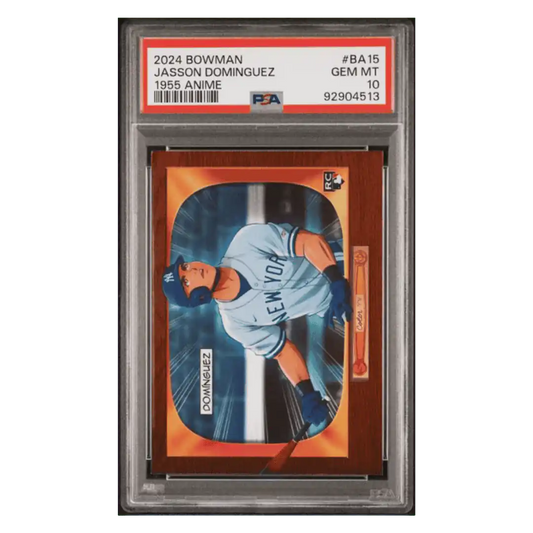Jasson Dominguez PSA 10 2024 Topps Bowman 1955 Bowman Anime Rookie RC Card #BA15