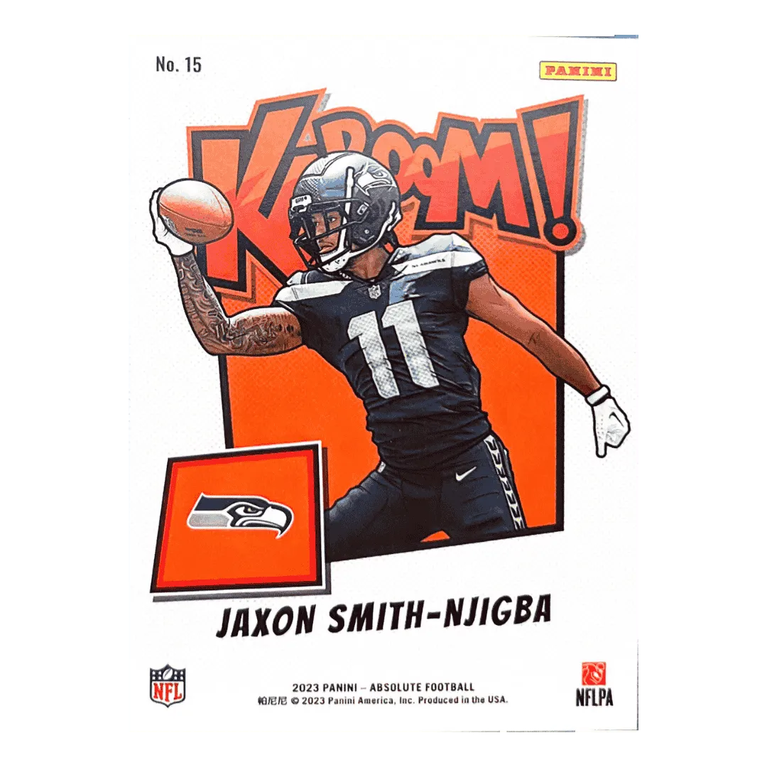 Jaxon Smith-Njigba 2023 Panini Absolute Kaboom! Horizontal Rookie RC Card #15