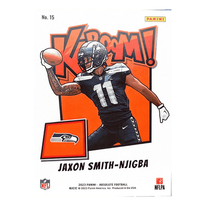 Jaxon Smith-Njigba 2023 Panini Absolute Kaboom! Horizontal Rookie RC Card #15