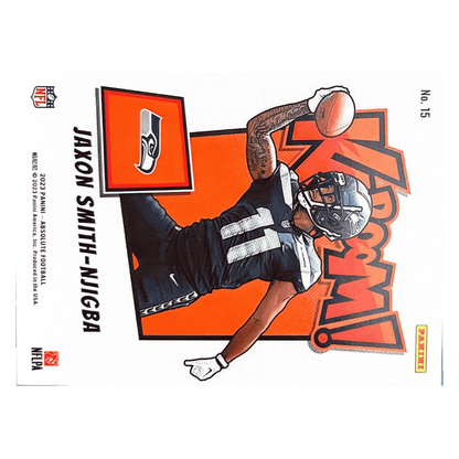 Jaxon Smith-Njigba 2023 Panini Absolute Kaboom! Horizontal Rookie RC Card #15