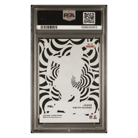 Jaxon Smith-Njigba PSA 10 2023 Panini Illusions Funkadelic Emerald Rookie RC Card #16