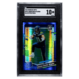 Jaxon Smith-Njigba SGC 10 2023 Panini Donruss Optic Blue Hyper Prizm Rated Rookie Card #293