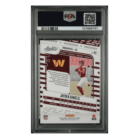 Jayden Daniels PSA 10 2024 Panini Absolute Rookie Card #102