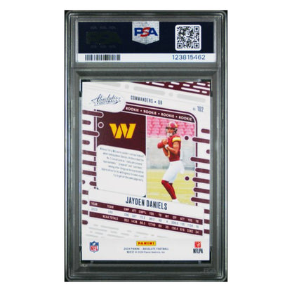 Jayden Daniels PSA 10 2024 Panini Absolute Rookie RC Card #102