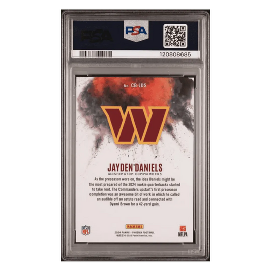 Jayden Daniels PSA 10 2024 Panini Phoenix Color Blast Case Hit Card #CBJDS
