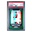 Jayden Daniels PSA 10 2024 Panini Prizm Emergent Green Prizm Rookie RC Card #2