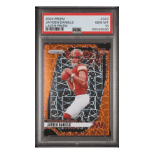 Jayden Daniels PSA 10 2024 Panini Prizm Lazer Rookie RC Card #347