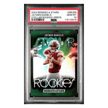 Jayden Daniels PSA 10 2024 Panini Rookies & Stars Stellar Rookies - Green #d/ 5 Card #SRJDS