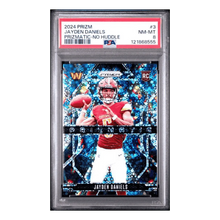 Jayden Daniels PSA 8 2024 Panini Prizm Prizmatic No Huddle Card #3