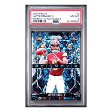 Jayden Daniels PSA 8 2024 Panini Prizm Prizmatic No Huddle Card #3