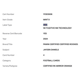 Jayden Daniels PSA 9 2024 Panini Certified Rookie Mirror Orange Rookie RC Card #4