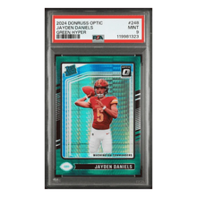 Jayden Daniels PSA 9 2024 Panini Donruss Optic Green Hyper Rated Rookie Card #248