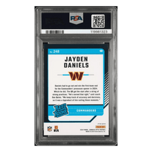 Jayden Daniels PSA 9 2024 Panini Donruss Optic Green Hyper Rated Rookie Card #248