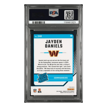 Jayden Daniels PSA 9 2024 Panini Donruss Optic Green Hyper Rated Rookie Card #248