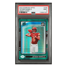 Jayden Daniels PSA 9 2024 Panini Donruss Optic Green Hyper Rated Rookie Card #248