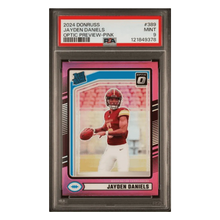 Jayden Daniels PSA 9 2024 Panini Donruss Optic Preview Pink Rated Rookie Card #389