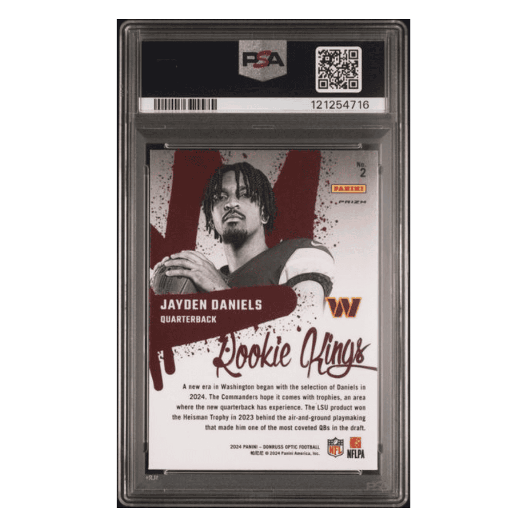 Jayden Daniels PSA 9 2024 Panini Donruss Optic Rookie Kings Card #2