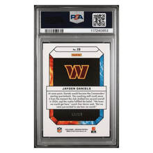 Jayden Daniels PSA 9 2024 Panini Obsidian Fire & Ice Silver #d/ 99 Card #19