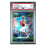 Jayden Daniels PSA 9 2024 Panini Prizm Fireworks Green Rookie RC Card #24