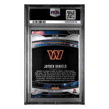 Jayden Daniels PSA 9 2024 Panini Prizm Fireworks Green Rookie RC Card #24