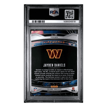 Jayden Daniels PSA 9 2024 Panini Prizm Fireworks Green Rookie RC Card #24