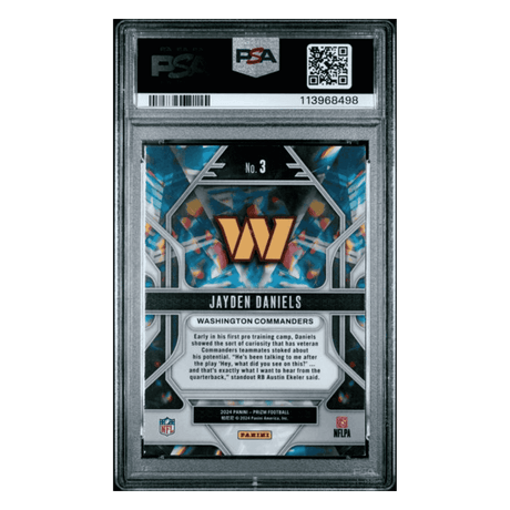 Jayden Daniels PSA 9 2024 Panini Prizm Prizmatic Rookie RC Card #3